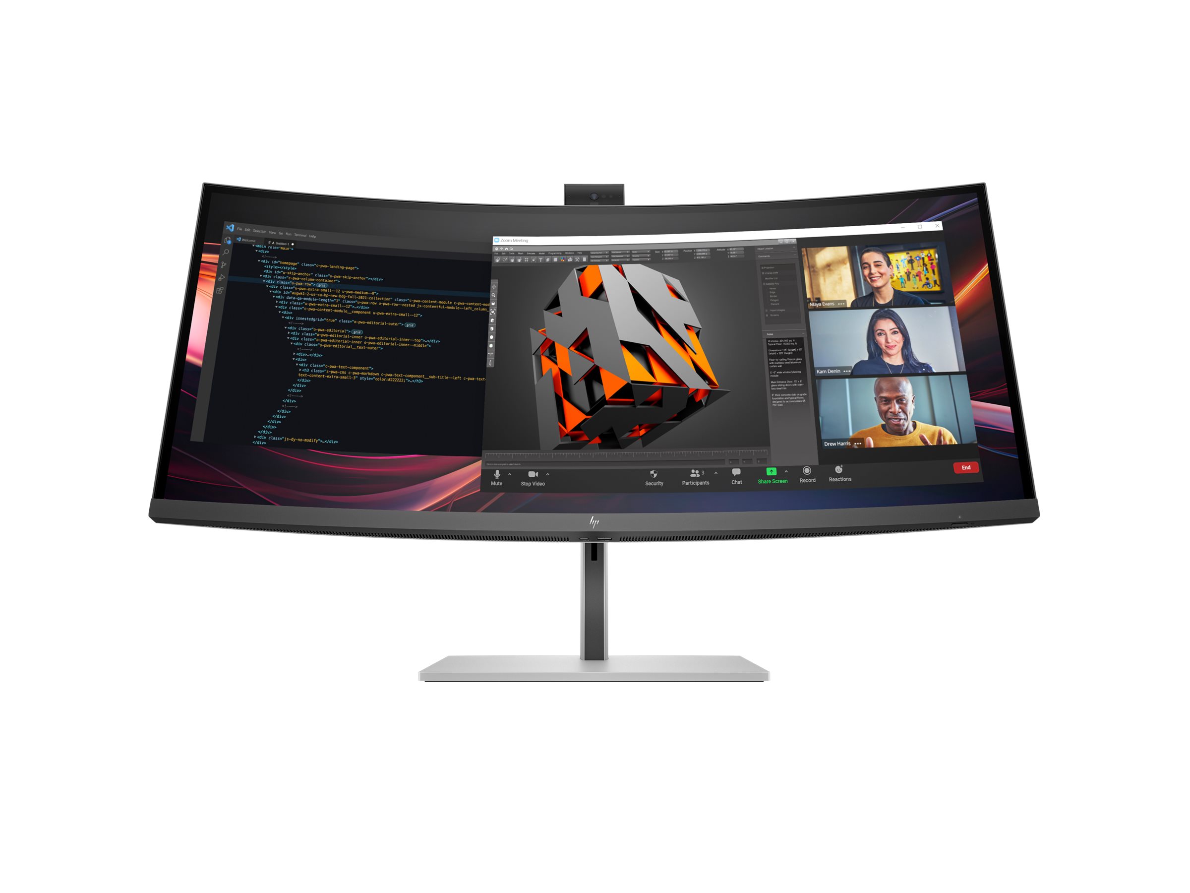 HP 734pm - Series 7 Pro - LED-Monitor - gebogen - 86.7 cm (34")