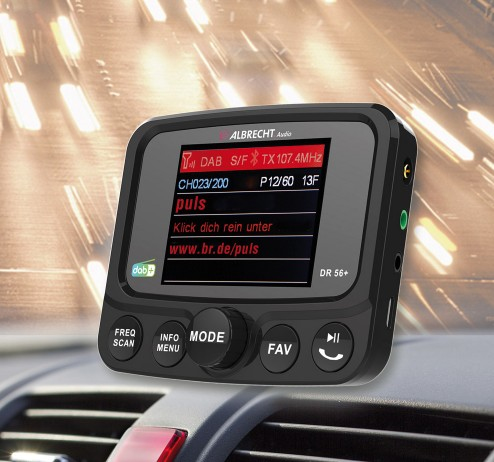Albrecht DR 56+ - DAB+/Bluetooth-Freisprecheinrichtung/FM-Transmitter, Ansicht 4