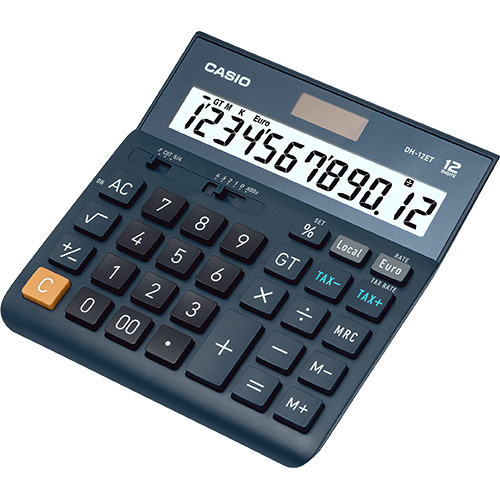 Casio DH-12ET - Desktop-Taschenrechner - 12 Stellen, Ansicht 2