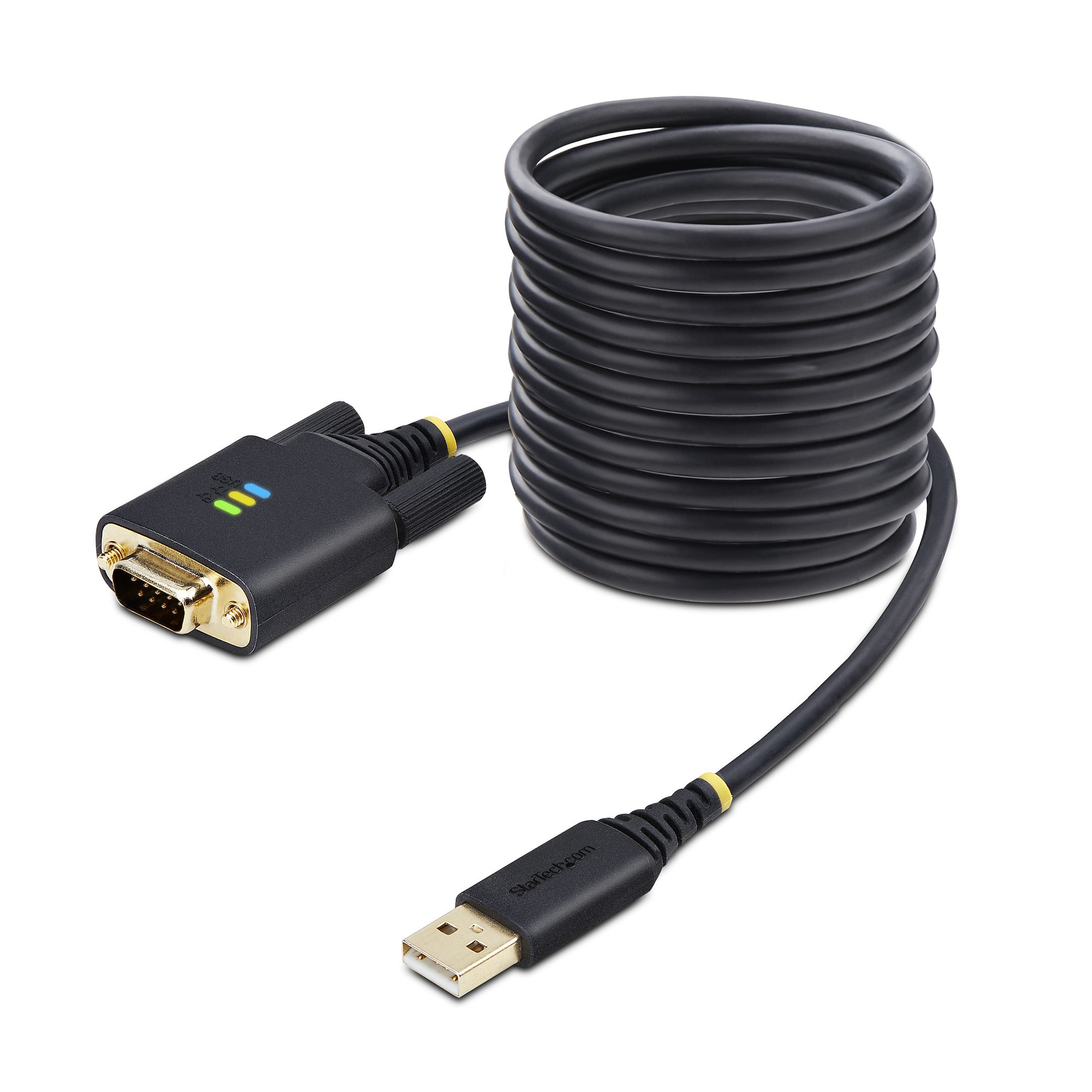 StarTech.com 3m USB auf Seriell Adapter COM-Retention FTDI USB-A zu DB9 Kabel RS232 - Adapter - Digital/Daten
