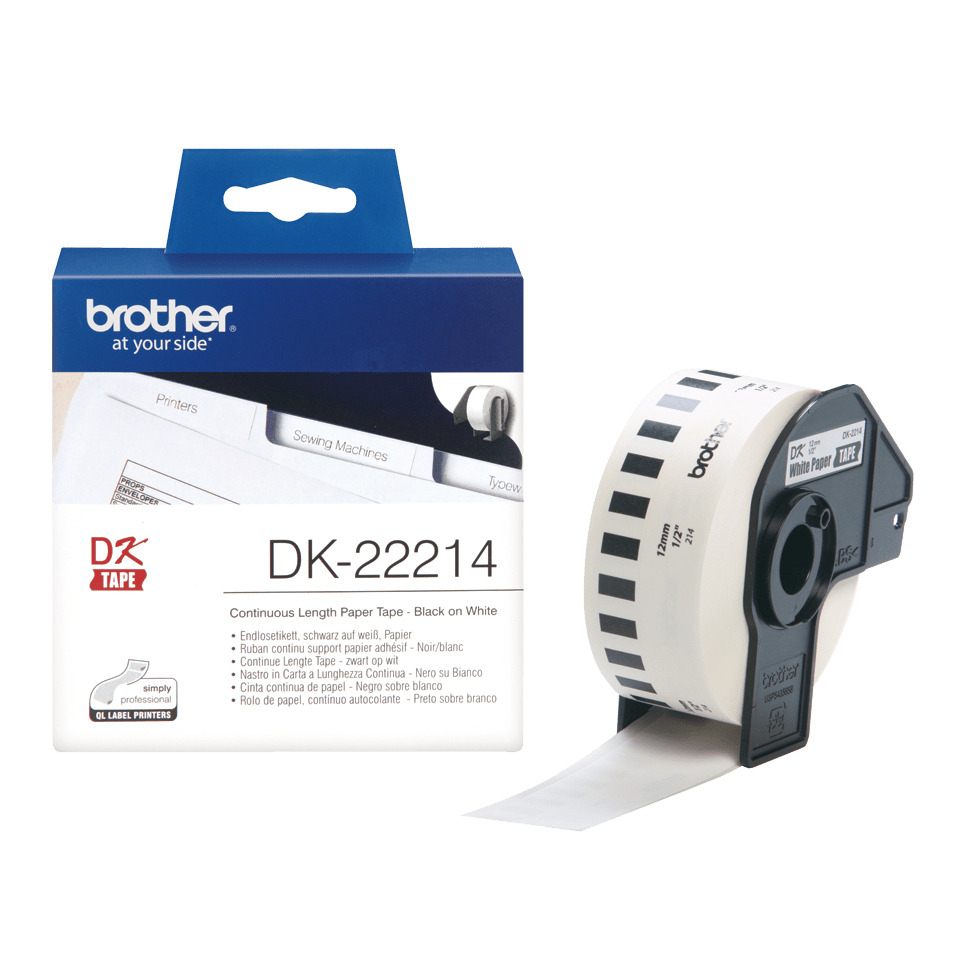 Brother DK-22214 - Weiß - Rolle (1,2 cm x 30,5 m) Thermopapier, Ansicht 2