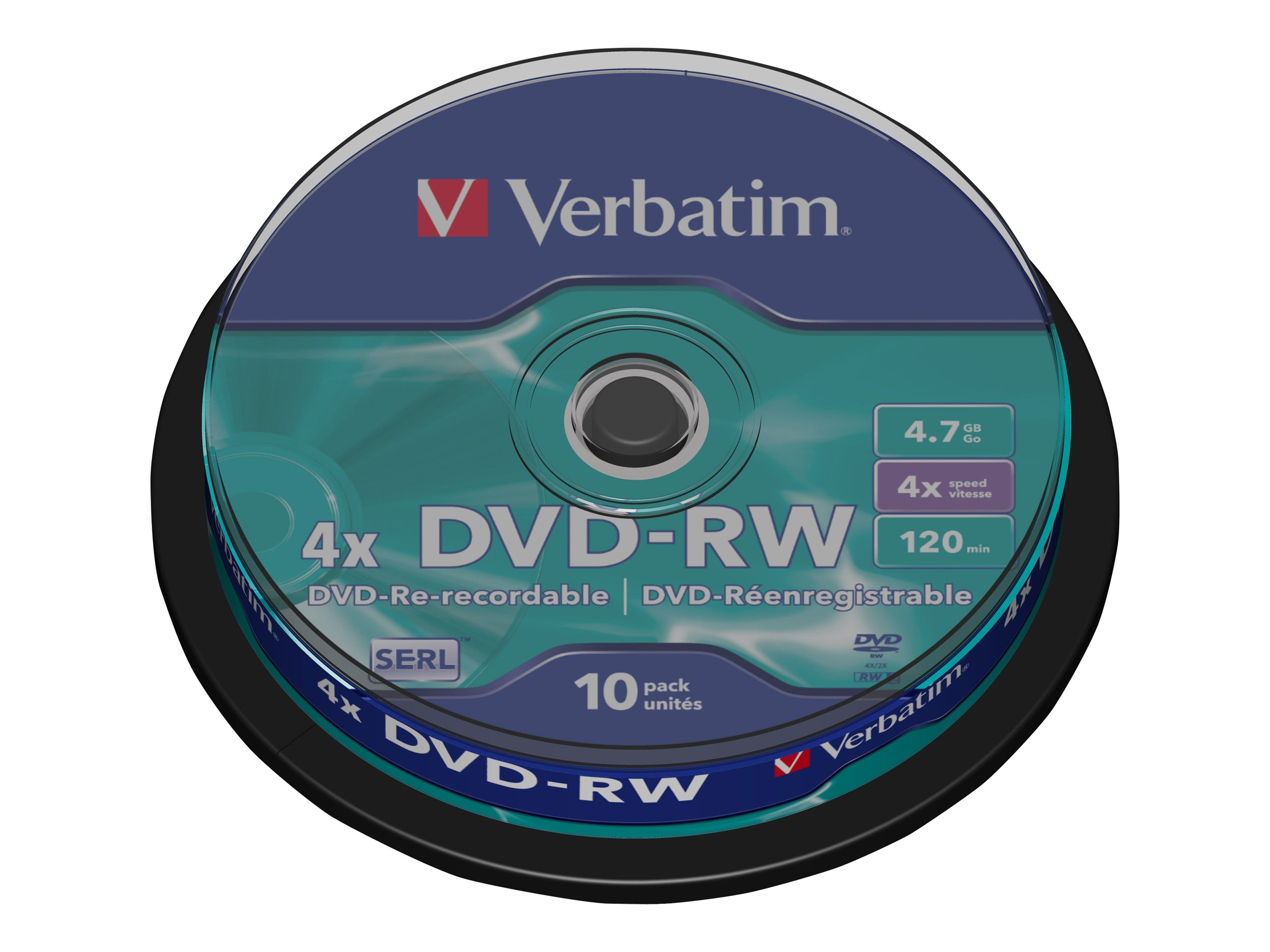 Verbatim Opt Media DVD-RW Verbatim 4.7GB 10pcs (43552)