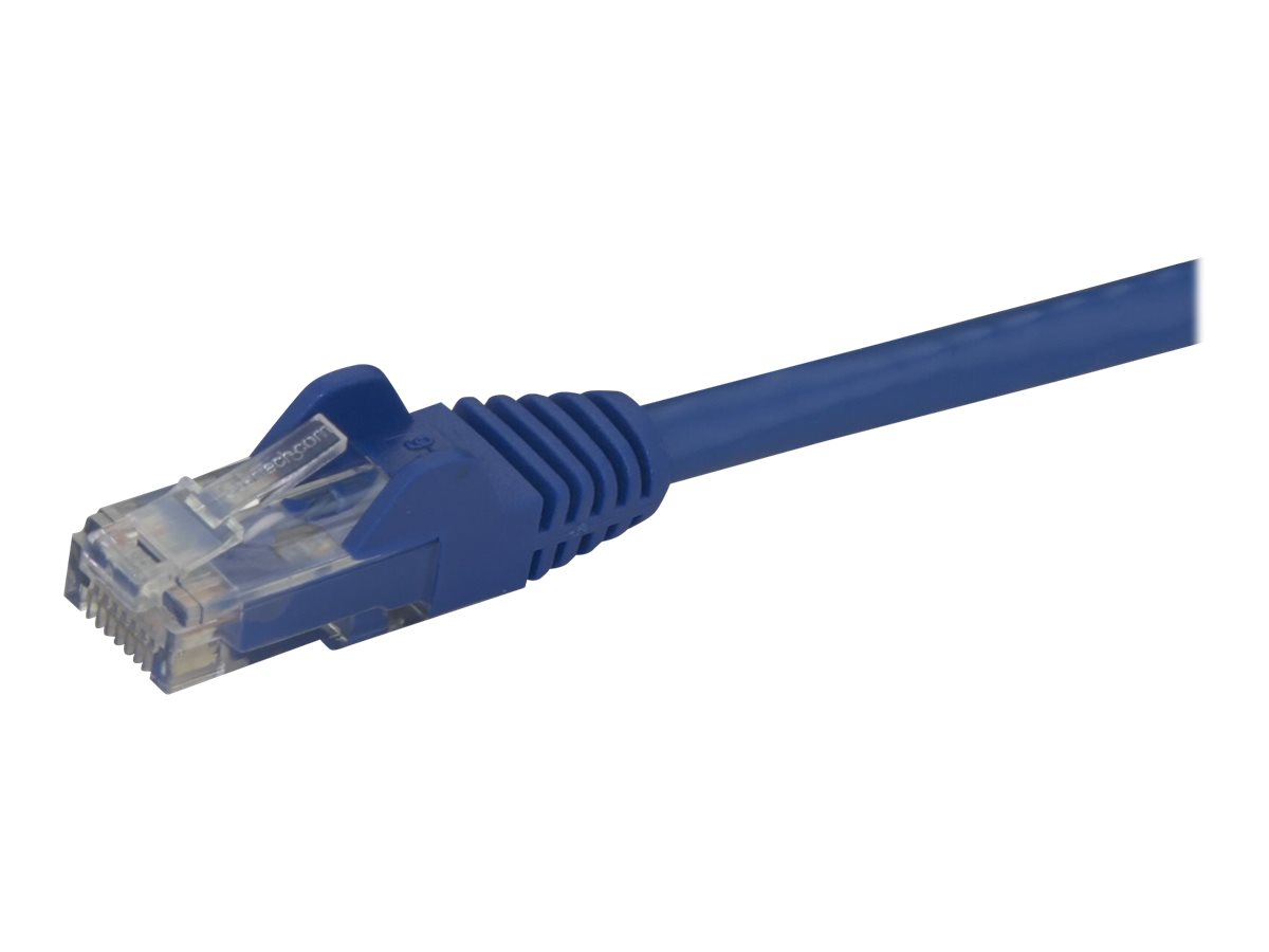 StarTech.com 15m CAT6 Ethernet Cable, 10 Gigabit Snagless RJ45 650MHz 100W PoE Patch Cord, CAT 6 10GbE UTP Network Cable w/Strain Relief, Blue, Wiring is UL Certified/TIA - Category 6 - 24AWG (N6PATC15MBL)