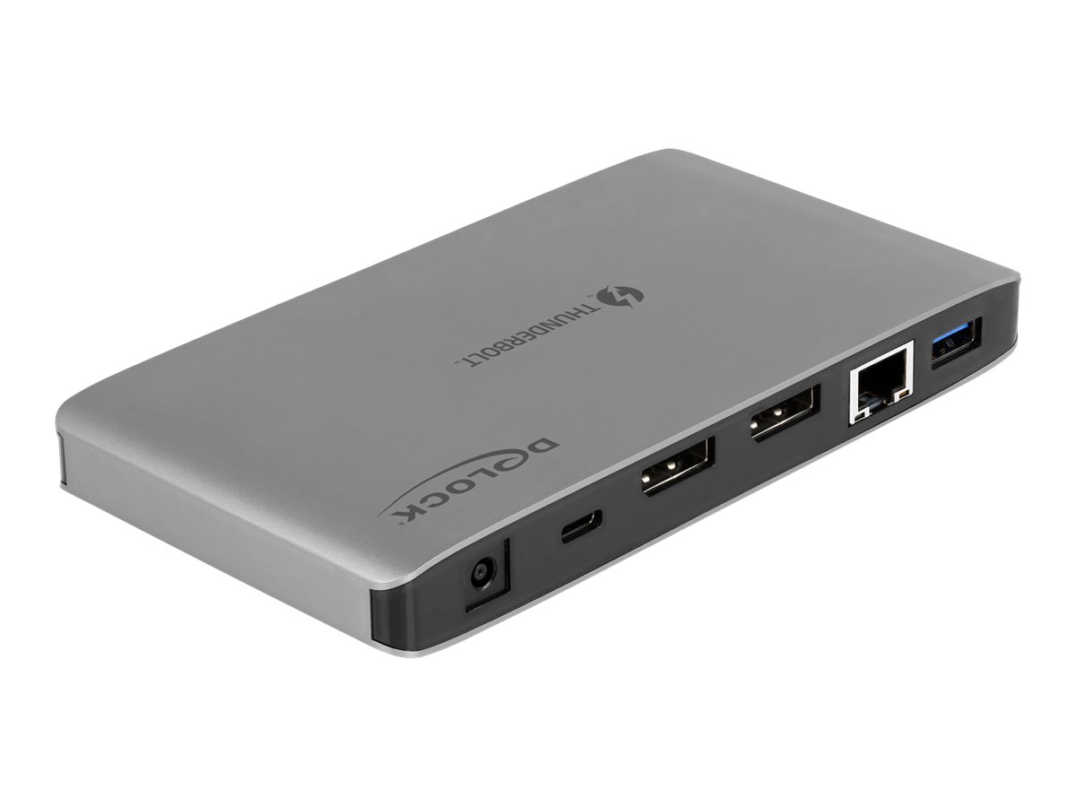 Delock Thunderbolt 3 Dockingstation 8K - Dual DisplayPort / USB / LAN / SD / Audio / PD 3.0