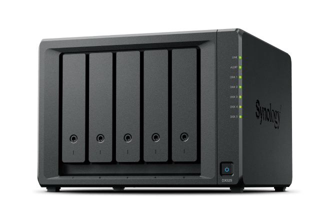 Synology DX525 - Speichergehäuse - 5 Schächte, Ansicht 2