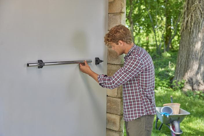 Gardena 3509-20 - Wand-montiert - 4 Haken - Schwarz - Silber - Kunststoff - Gummi - Stahl, Ansicht 2