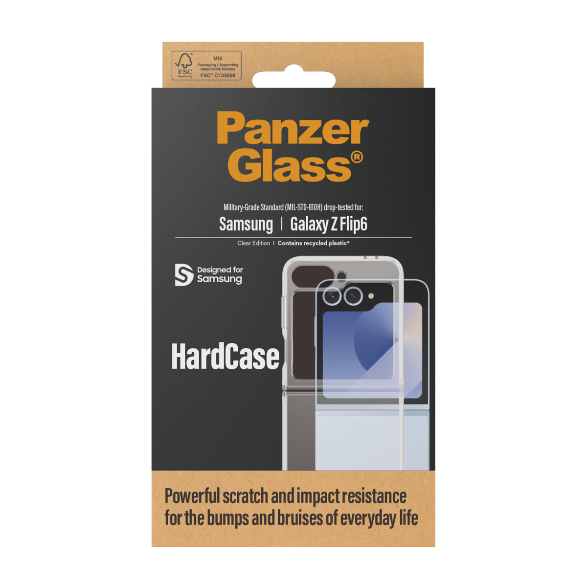 PanzerGlass HardCase - Hintere Abdeckung für Mobiltelefon - Polycarbonat, Thermoplastisches Polyurethan (TPU), Ansicht 3