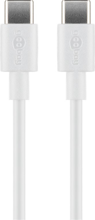 Goobay 51244 - 2 m - USB C - USB C - USB 2.0 - 480 Mbit/s - Weiß, Ansicht 2