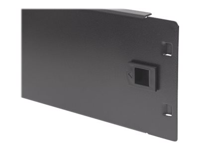 Intellinet 19 Blindabdeckung werkzeuglos 2 HE Metall schwarz - Blindabdeckung - Rack montierbar - Schwarz RAL 9005 - 2U - 48.3 cm (19)