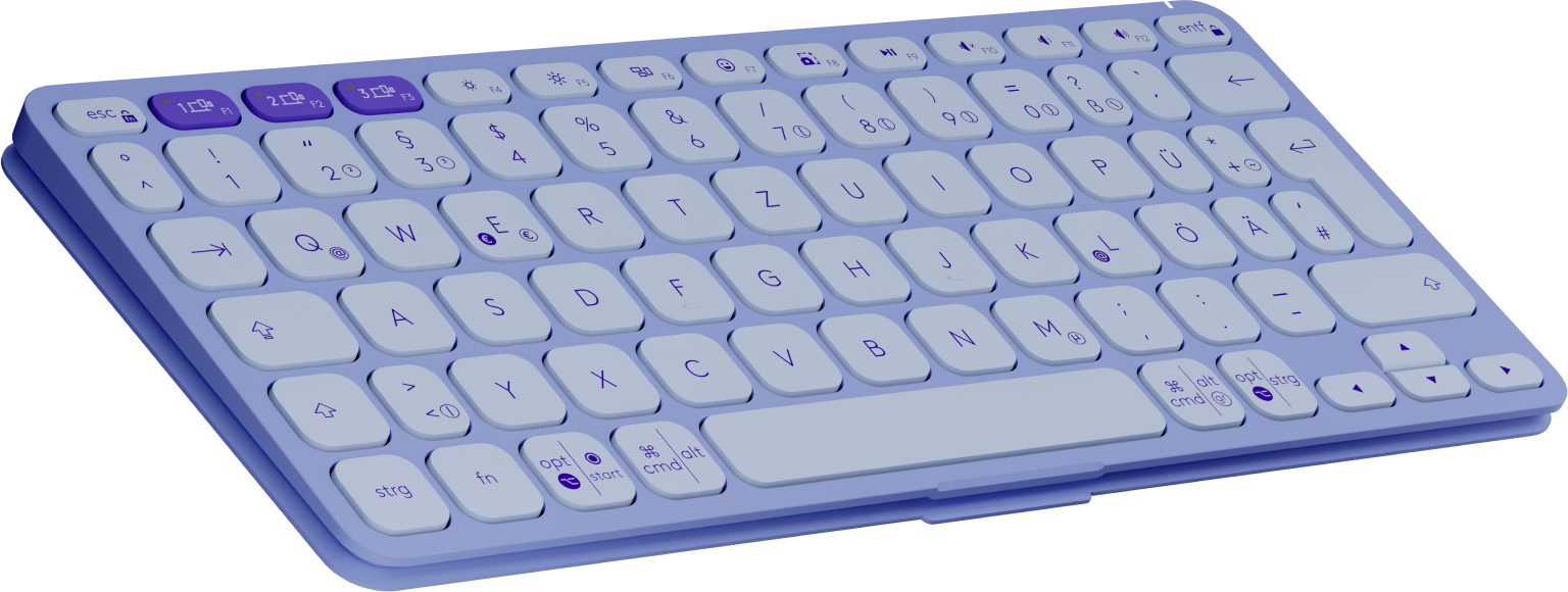 Logitech Keys-To-Go 2 - Tastatur - integrierte Abdeckung - TL: Deutsch, QWERTZ, Ansicht 2