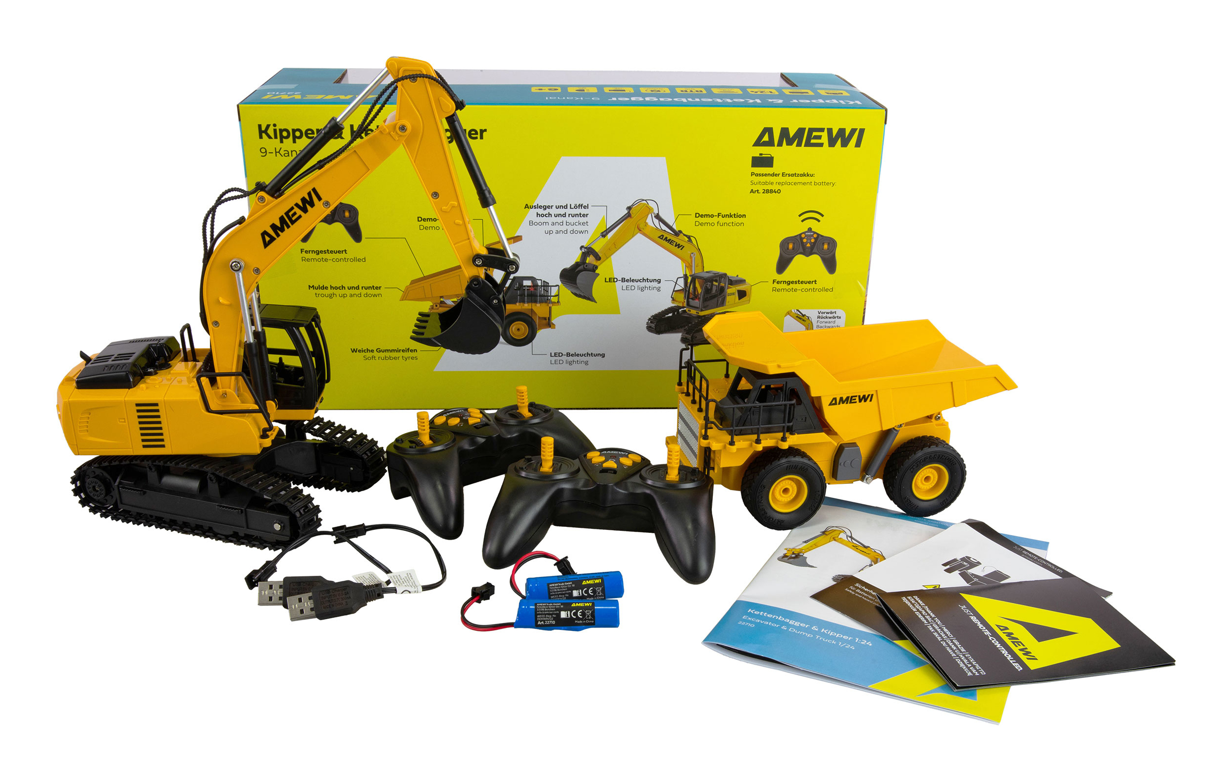 Amewi Kipper & Kettenbager 2in1 Set 1 24 RTR 6+, Ansicht 3
