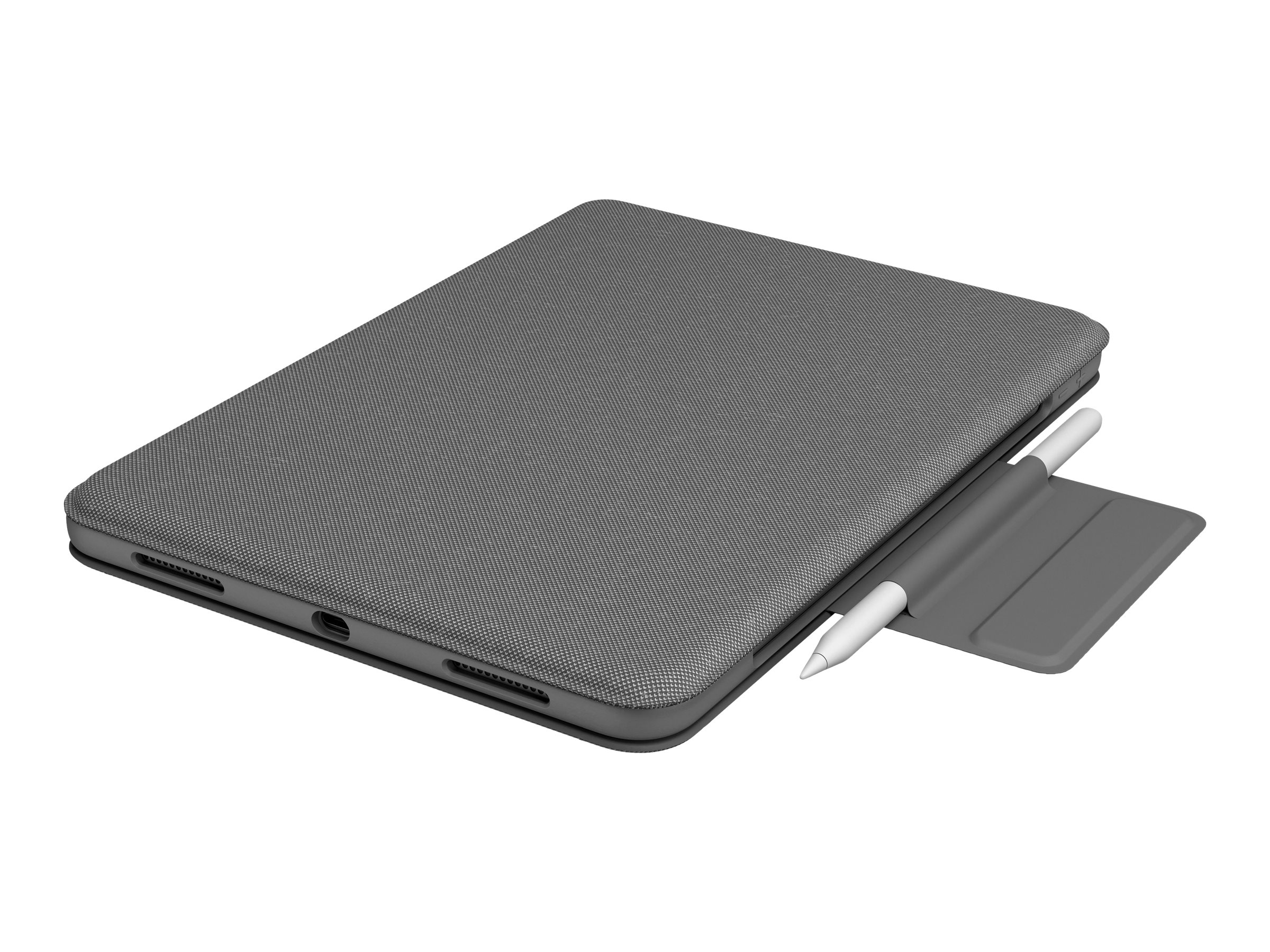 Logitech Folio Touch - Tastatur und Foliohülle - mit Trackpad - hinterleuchtet - Apple Smart connector - AZERTY - Französisch - Graphite - für Apple 11-inch iPad Pro (1. Generation 2. Generation)