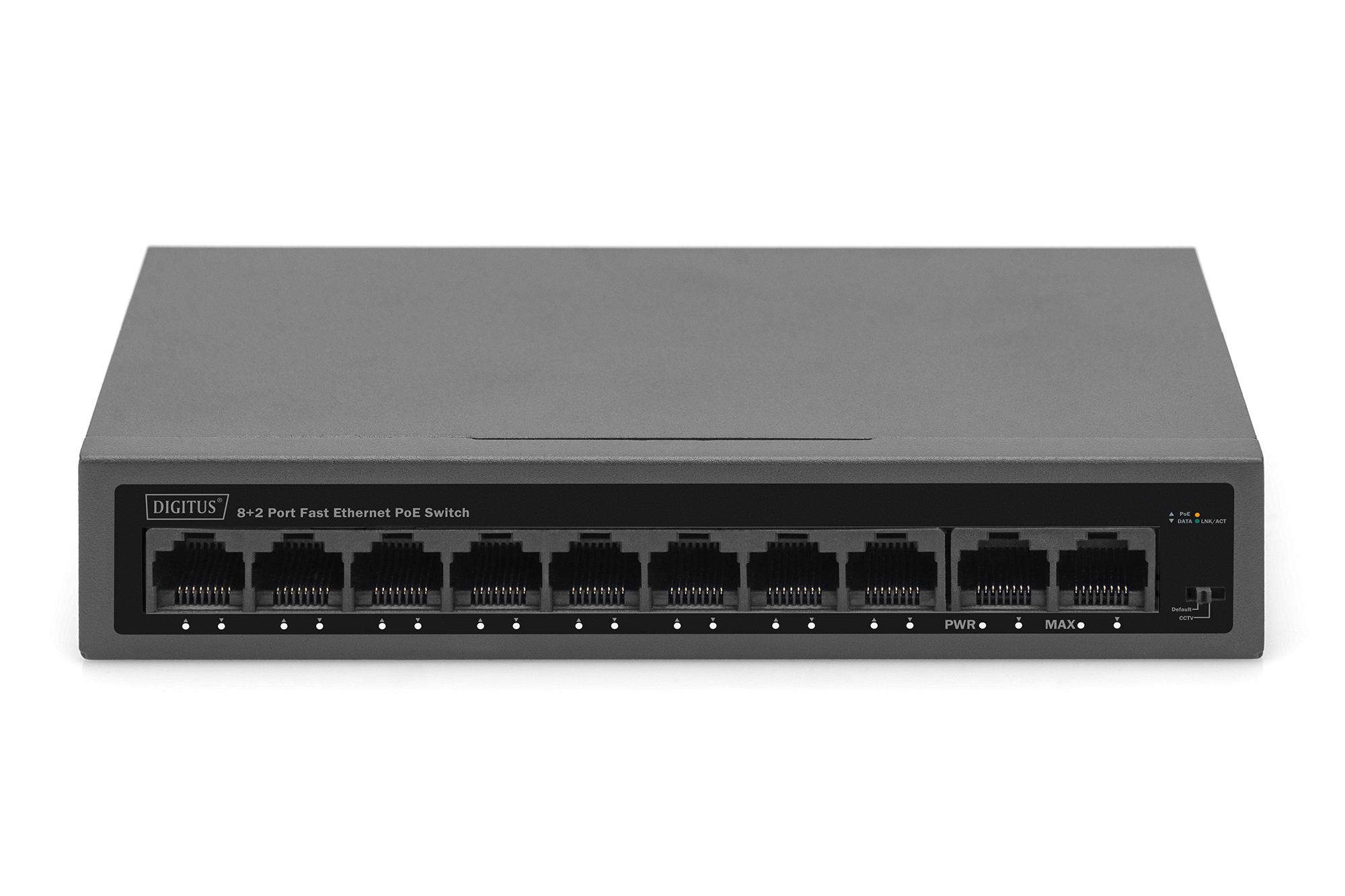 DIGITUS 8+2 Port FE PoE Switch, Ansicht 4