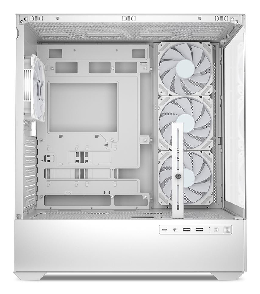 Sharkoon Gehäuse AK6 RGB ATX 1x Glas weiß - Tower - ATX, Ansicht 4