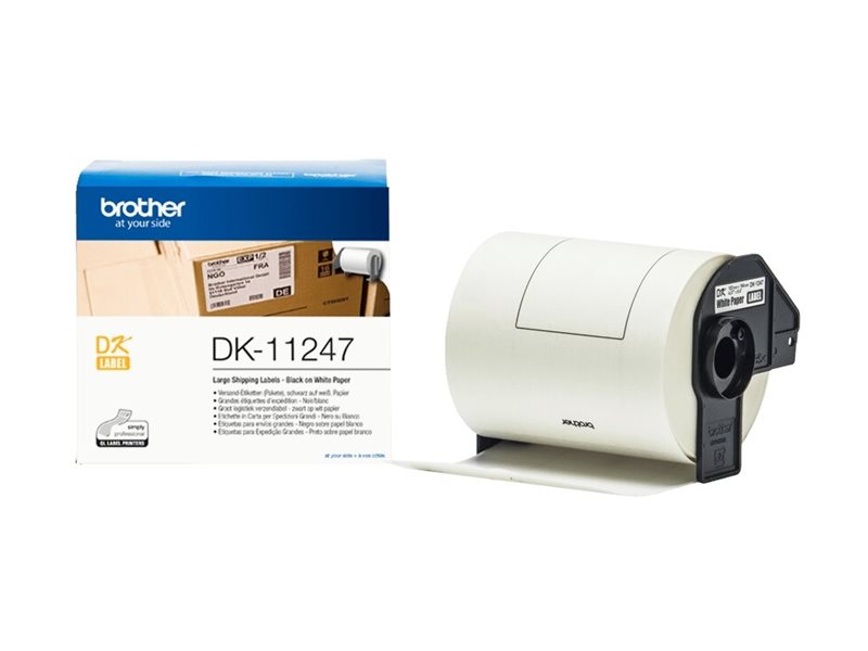 Brother DK-11247 - Schwarz auf Weiß - 103 x 164 mm 180 Etikett(en) (1 Rolle(n)