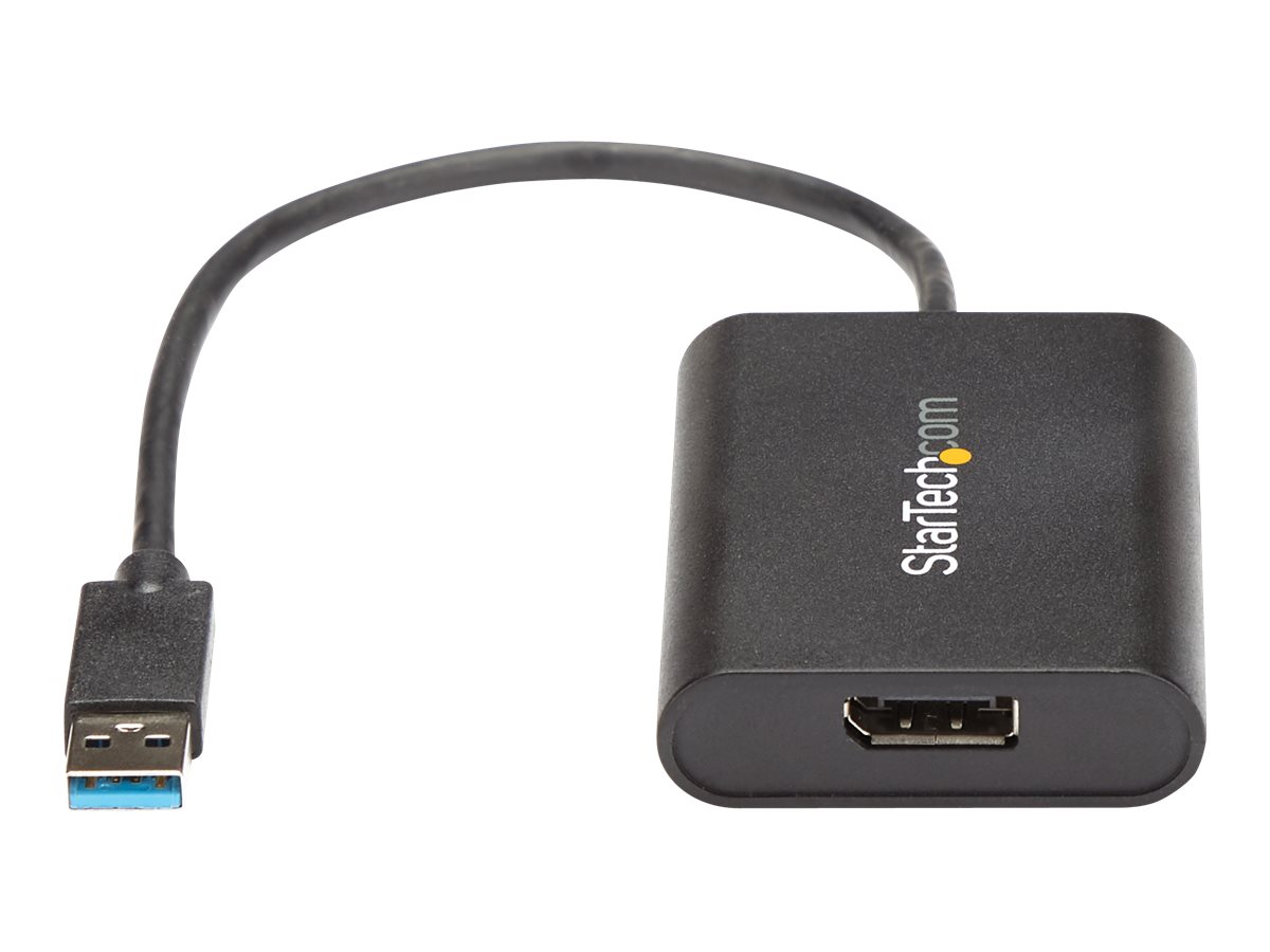 StarTech.com USB auf DisplayPort Adapter - USB zu DP 4K Video Adapter - Dual Monitor Adapter - USB 3.0 - 4K 30Hz - DisplayPort-Adapter - TAA-konform - USB Typ A (M)