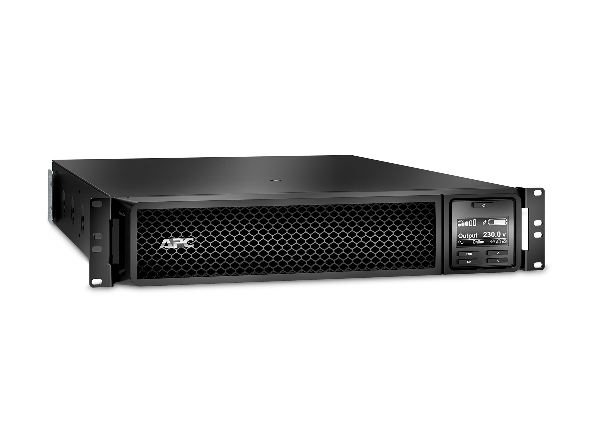 APC Smart-UPS SRT 3000VA RM - USV (Rack - einbaufähig) - Wechselstrom 208/230 V - 2700 Watt - 3000 VA - USB - Ausgangsanschlüsse: 10 - 2U - 48.3 cm (19")
