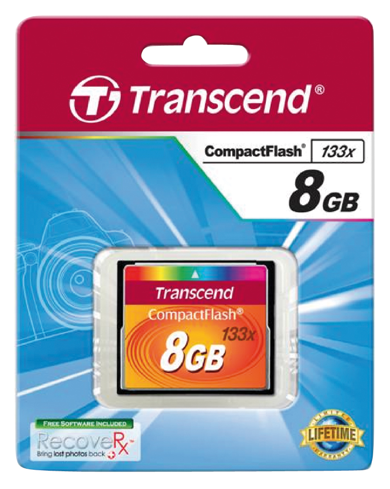 Transcend Flash-Speicherkarte - 8 GB - 133x, Ansicht 4