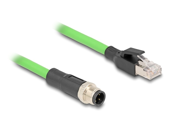 Delock Netzwerkkabel - M12 (4-polig) (M) zu RJ-45 (M), Ansicht 3