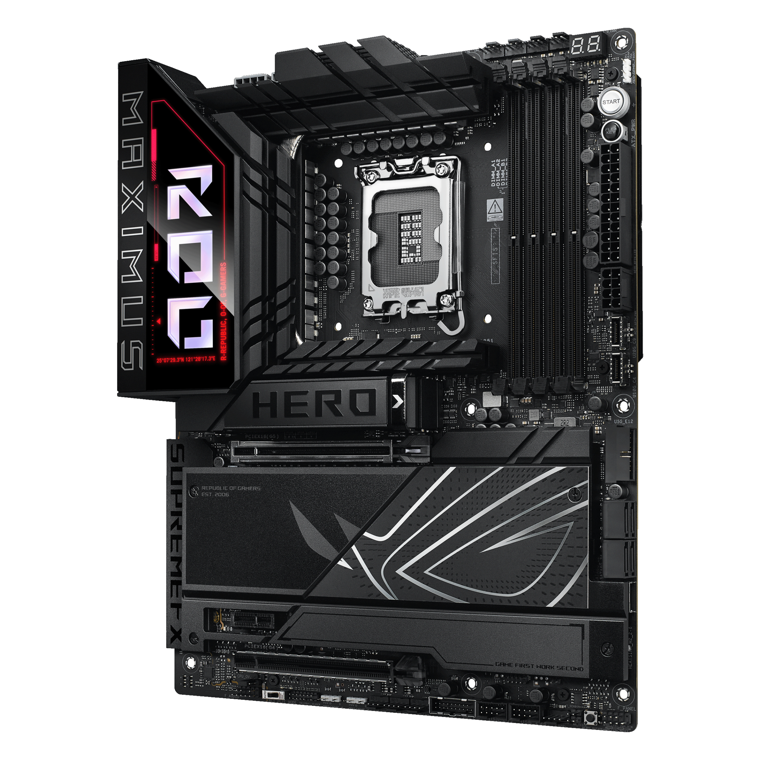 ASUS ROG MAXIMUS Z890 HERO - Motherboard - ATX - LGA1851-Sockel - Z890 Chipsatz - USB4, USB 3.2 Gen 1, USB-C 3.2 Gen2, Ansicht 2