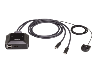 ATEN US3312 - KVM-Audio-USB-Switch - mit fernbedienbarem Port-Wahlschalter