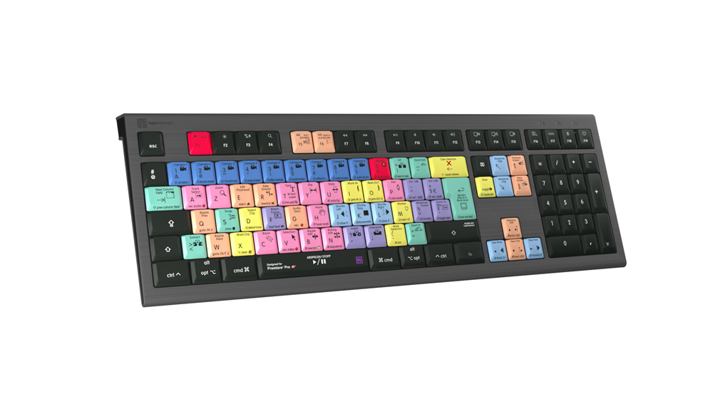 Logickeyboard LKB-PPROCC-A2M-FR - Kabelgebunden - USB - Scherenschalter - LED - Schwarz - TL: Französisch, AZERTY, Ansicht 3