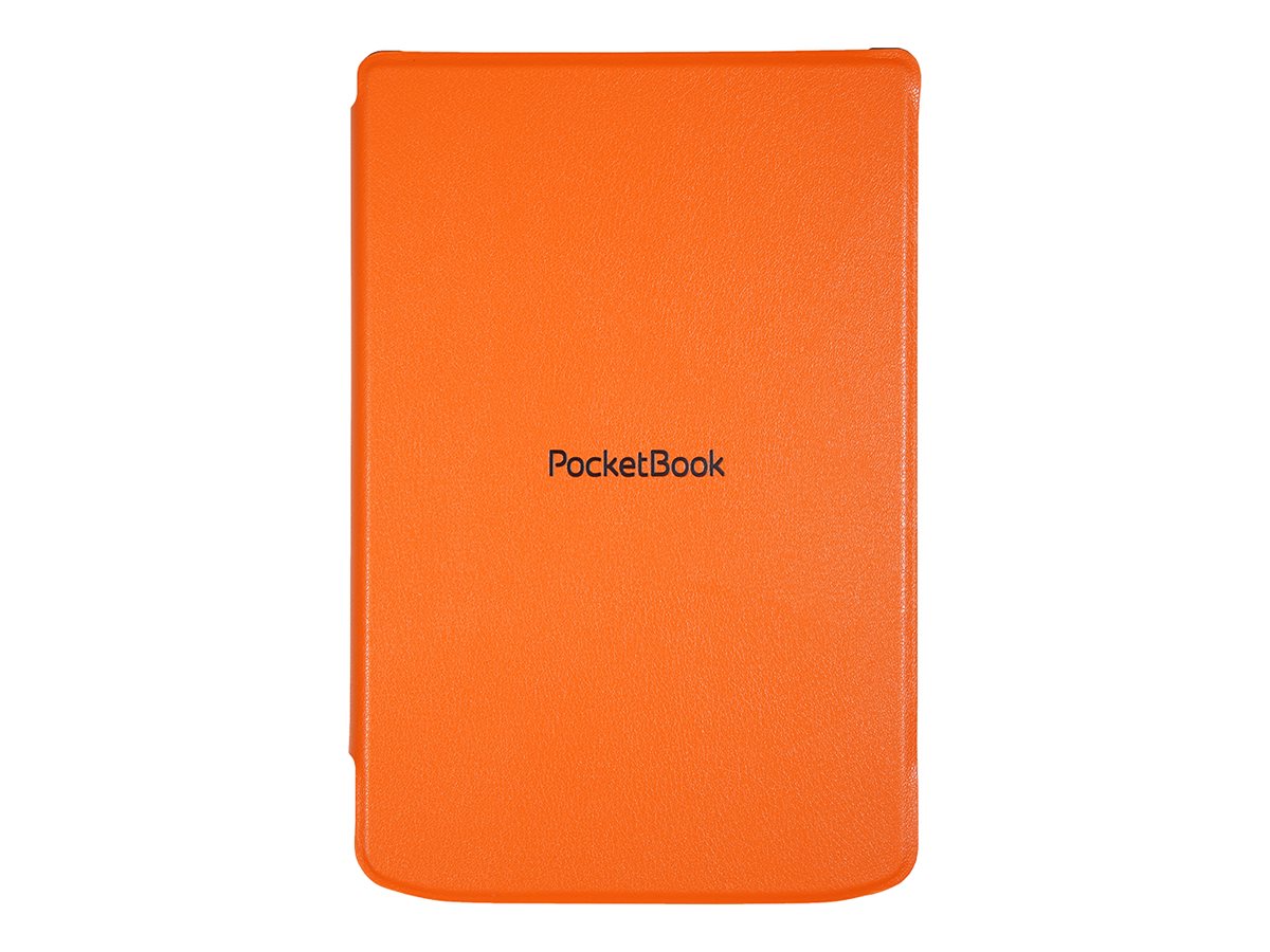 Pocketbook Flip-Hülle für eBook-Reader - PU-Imitationsleder, Baumwolle, Kunststoff - Orange, Ansicht 3