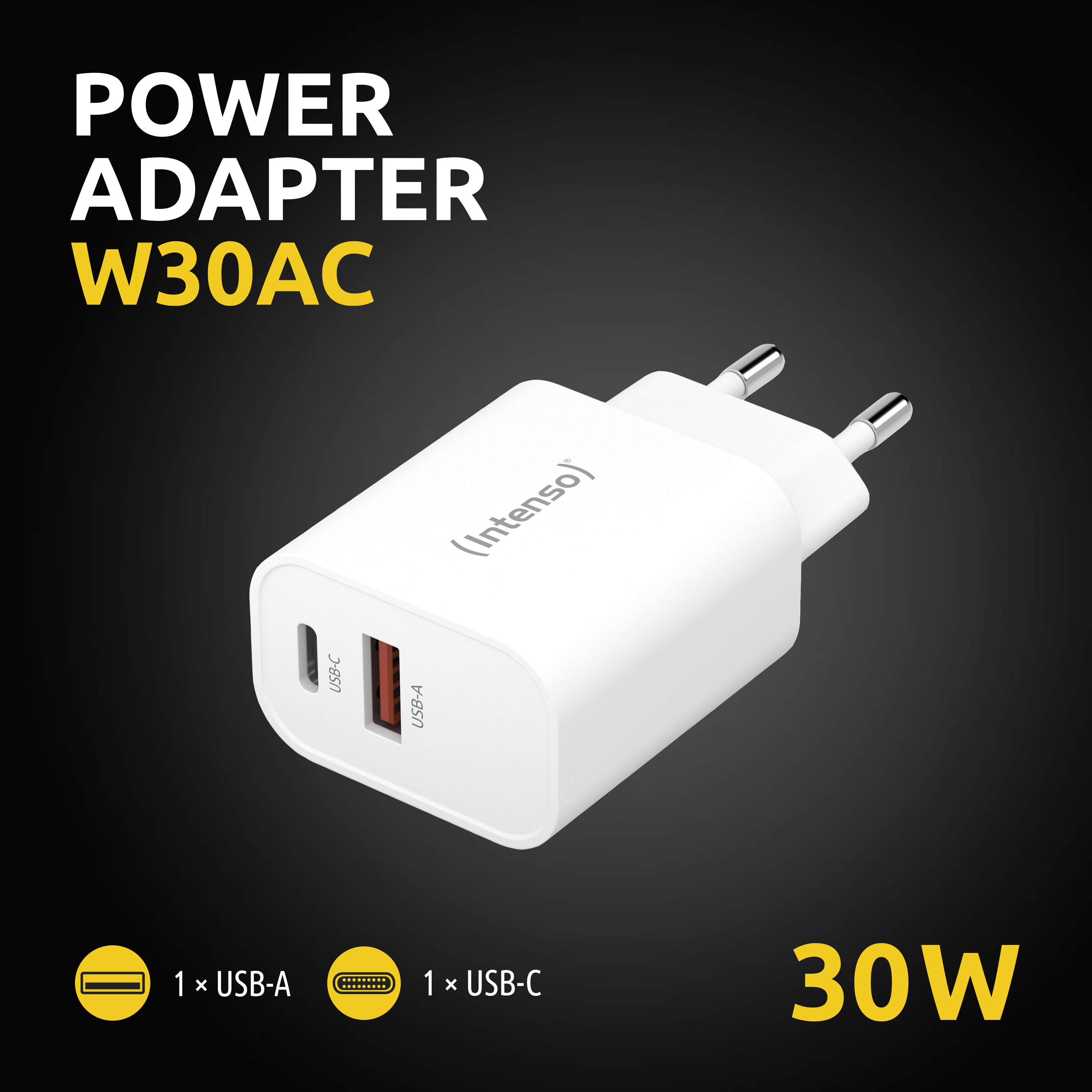 Intenso 1x USB-A auf USB-C Adapter weiß, Ansicht 4