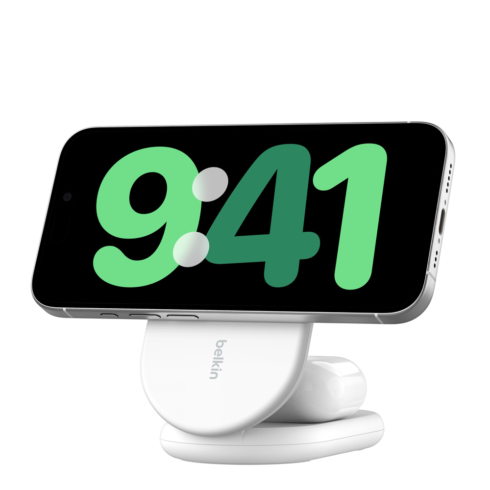 Belkin BoostCharge 2-in-1 - Kabelloses Ladegerät - Weiß, Ansicht 3