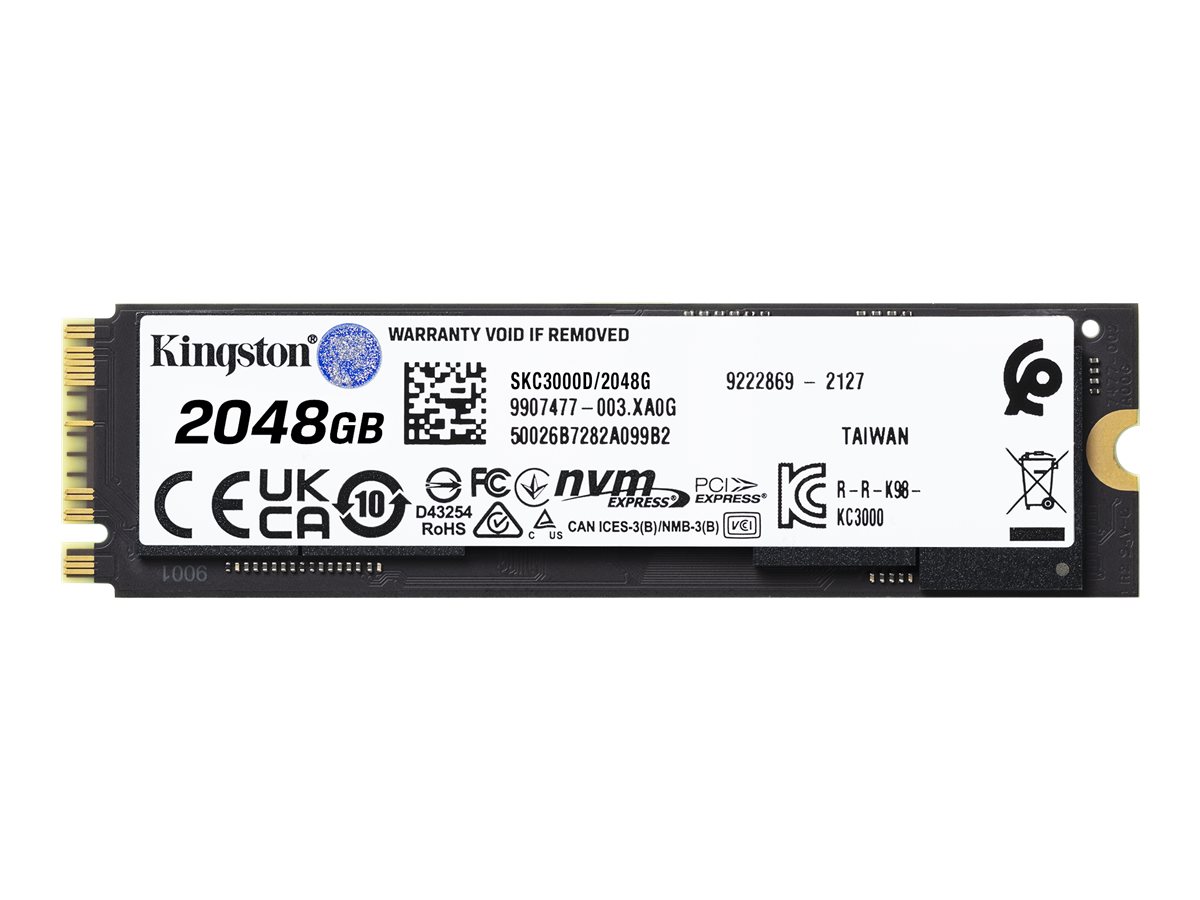 Kingston KC3000 - SSD - 2048 GB - intern - M.2 2280 - PCIe 4.0 (NVMe), Ansicht 4