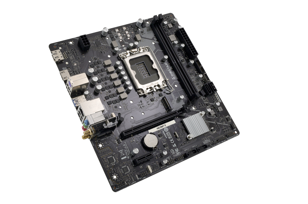 Biostar H610MT-E - Intel - LGA 1700 - Micro/Mini/Flex-ATX - DDR4 DIMM - Intel Sockel 1700 (Core i), Ansicht 3