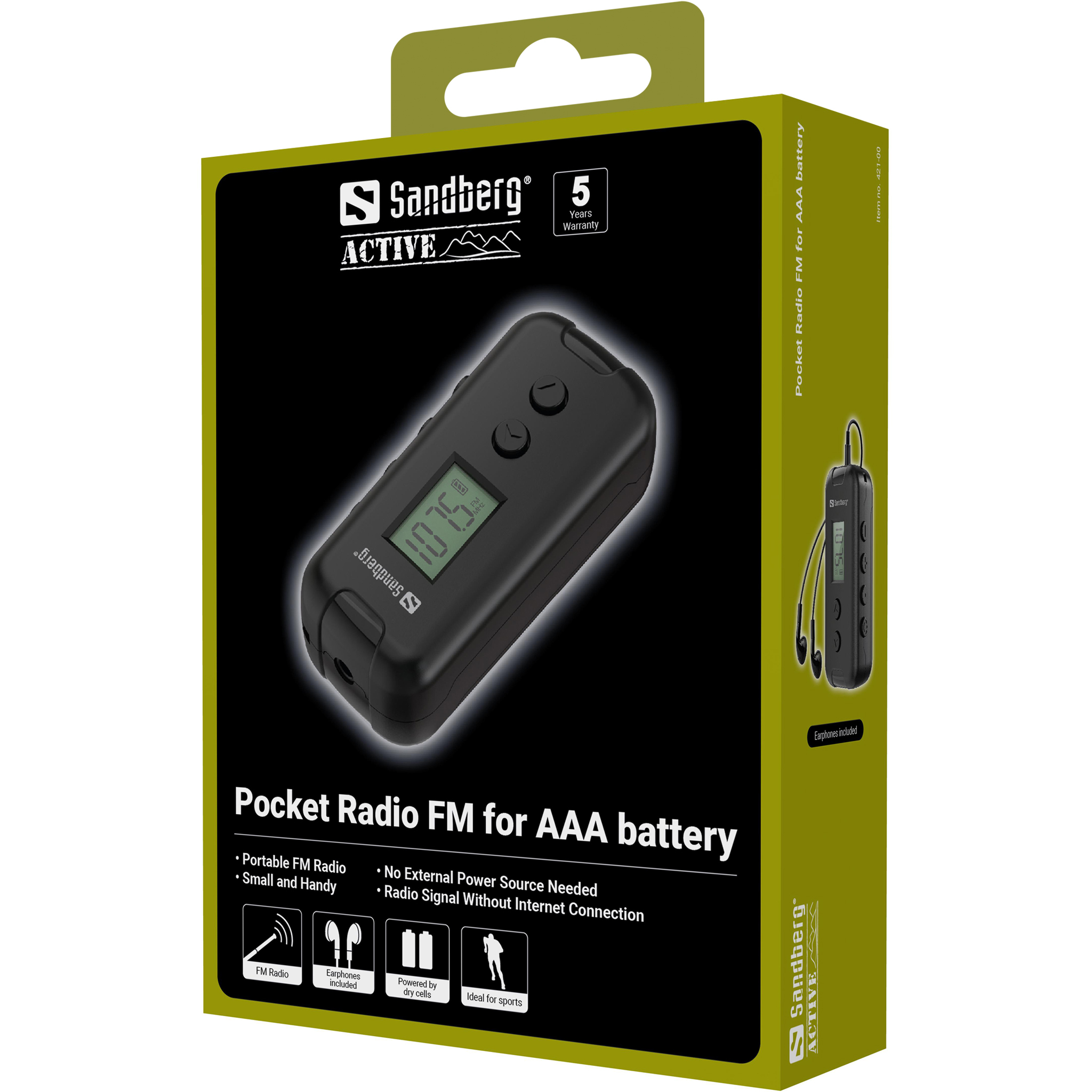 SANDBERG Pocket Radio FM for AAA battery - Radio, Ansicht 2