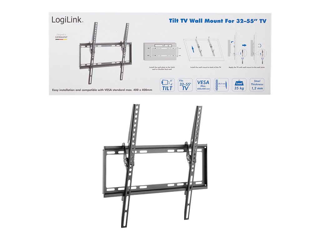 LogiLink Klammer für Fernseher und Monitor - kaltgewalzter Stahl - Bildschirmgröße: 81.3-139.7 cm (32-55), Ansicht 4