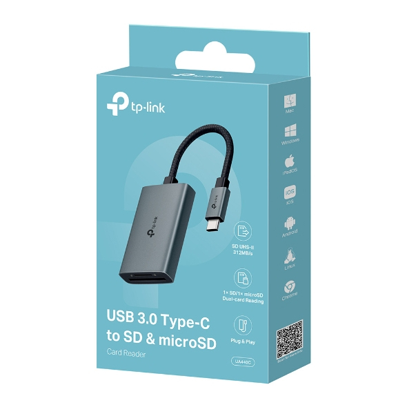TP-LINK Hub UA440C USB-C to SD & microSD, Ansicht 4