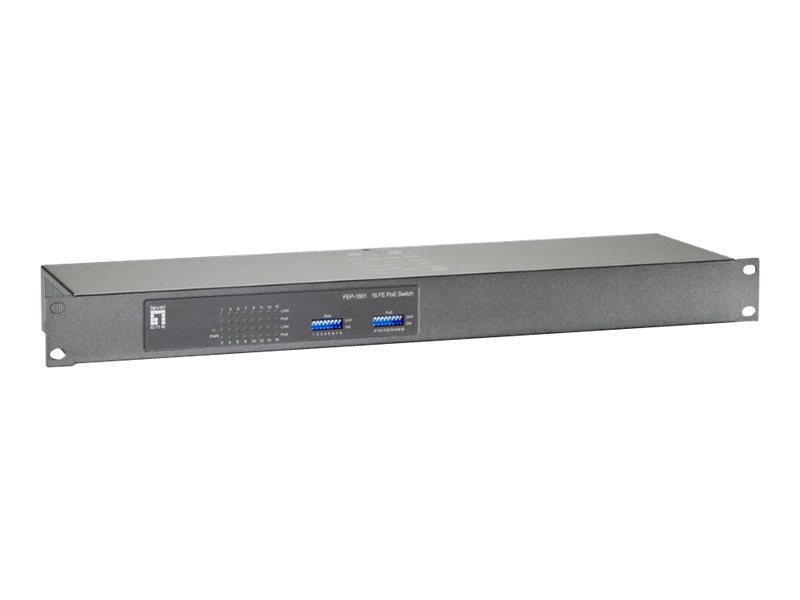 LevelOne FEP-1601W120 - Switch - 16 x 10100 (PoE+)