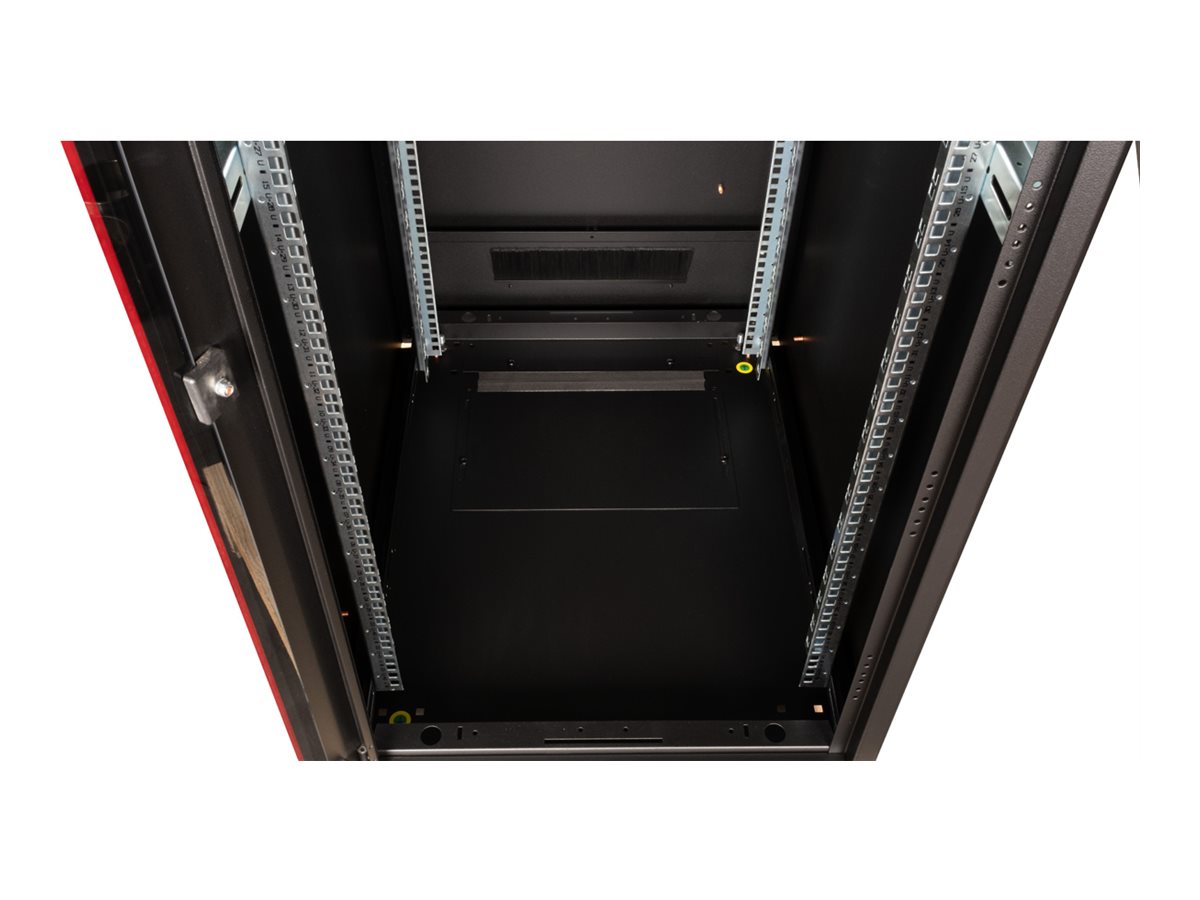 ROLINE 19 Zoll Netzwerkschrank Pro 42 HE 600x800 BxT Glastür schwarz, Ansicht 3