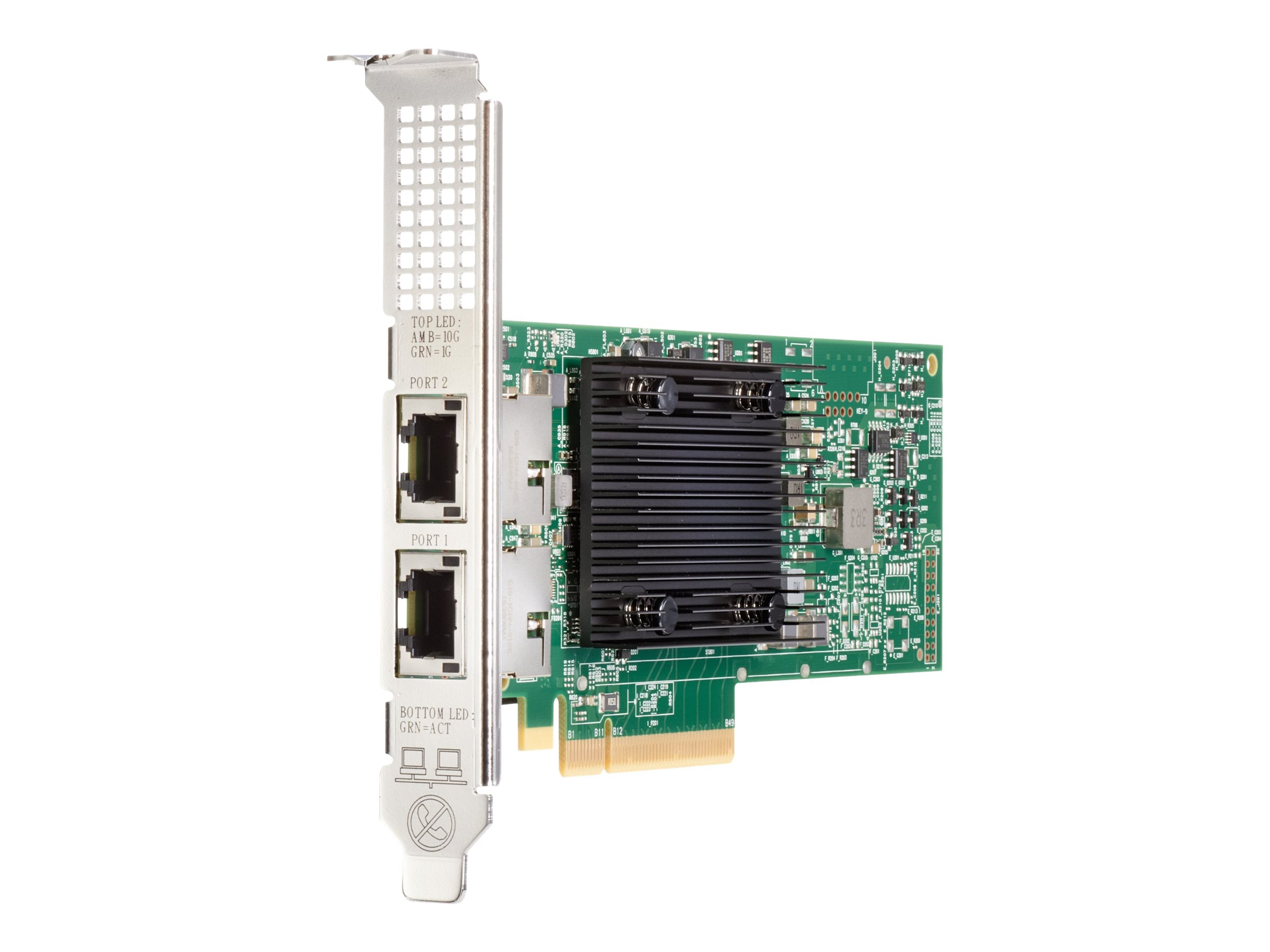 Broadcom BCM57416 - Netzwerkadapter - PCIe 3.0 x8 - Gigabit Ethernet / 10Gb Ethernet x 2 - für ProLiant DL20 Gen10, DL325 Gen10, DL360 Gen10, DL380 Gen10, ML30 Gen10, XL220n Gen10