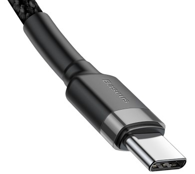 Baseus Cafule USB-C for USB-C QC 3.0 PD 3A 60W 2 m - Grey/Black - Kabel - Digital/Daten, Ansicht 2