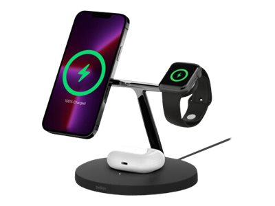 BELKIN 3-IN-1 WIRELESS CHARGER FOR (WIZ017VFBK)