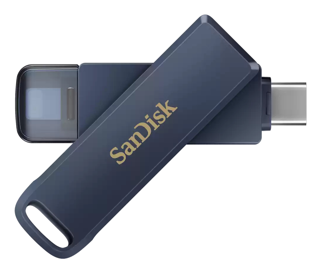 SanDisk iXpand Phone Drive 64GB USB-C Metal Sky - Flash-Speicher - unsortiert, Ansicht 4