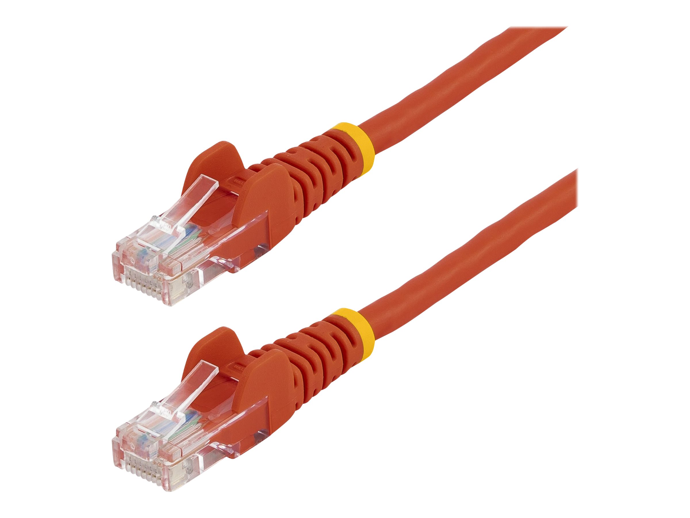 StarTech.com 0,5m Cat5e Ethernet Netzwerkkabel Snagless mit RJ45 - Cat 5e UTP Kabel - Rot - Patch-Kabel - RJ-45 (M)