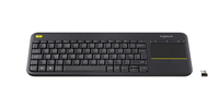 Logitech K400 Plus Tv - Volle Größe (100%) - Kabellos - RF Wireless - Schwarz