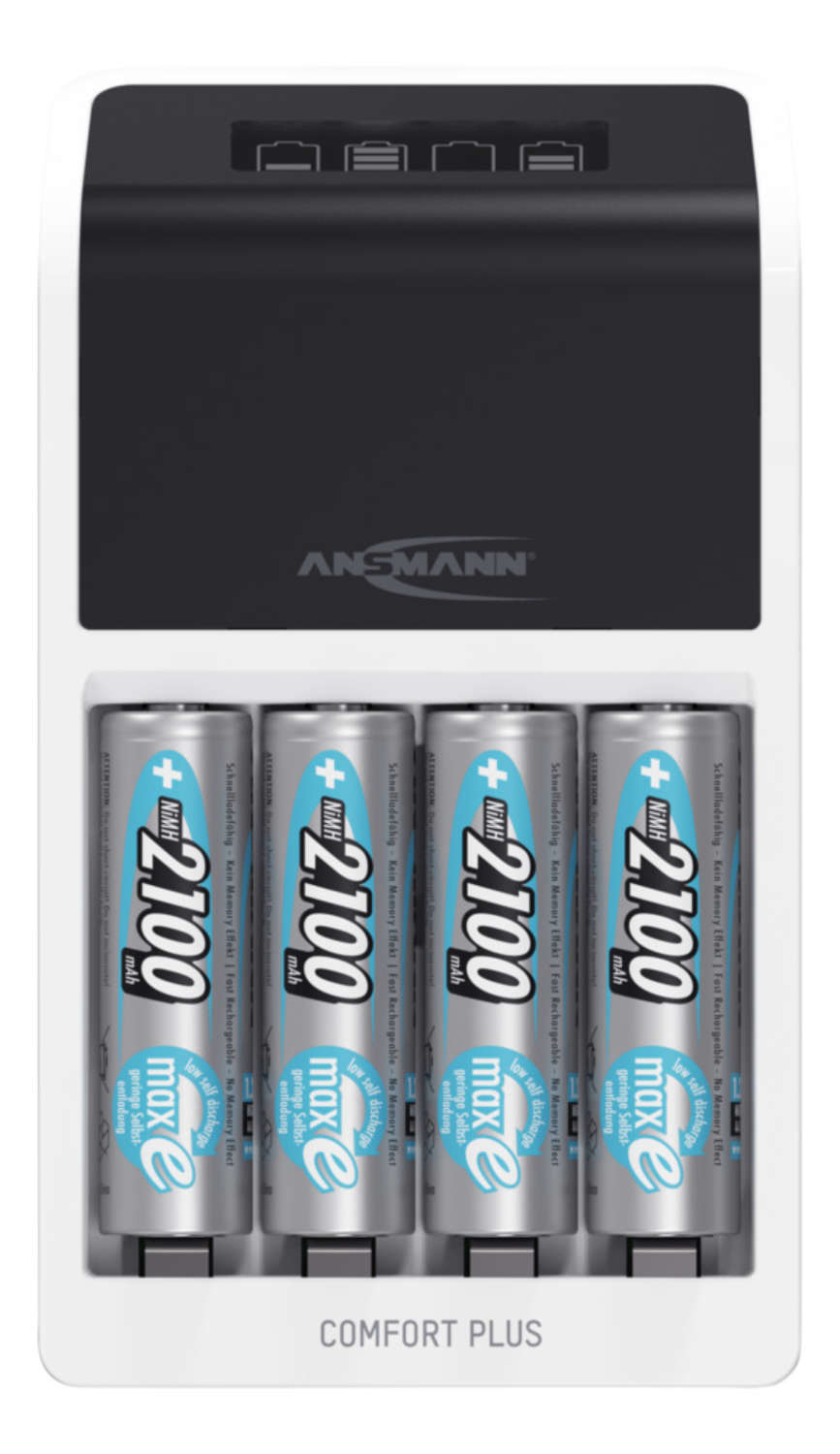 Ansmann Comfort Plus - Nickel-Metallhydrid (NiMH) - Überlast - Überhitzung - 9V - AA - AAA - Akkus/Batterien enthalten, Ansicht 4