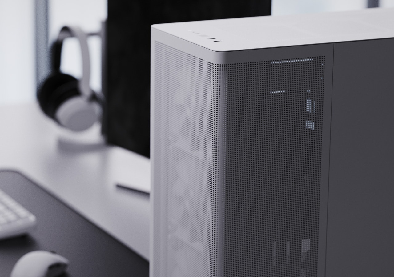 APNX Geh Midi C1-R-WT-v1 W/MicroATX/MiniITX - Midi/Minitower - Micro/Mini/Flex-ATX, Ansicht 4