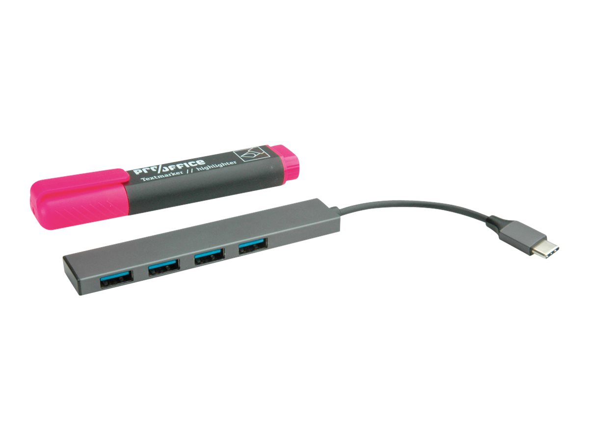ROLINE USB 3.2 Gen 1 Hub - Hub - 4 x USB 3.2