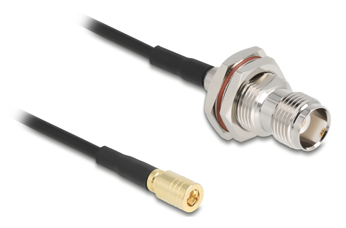 Delock Antennenkabel TNC Buchse zu SMB Stecker RG-174 20 cm, Ansicht 2