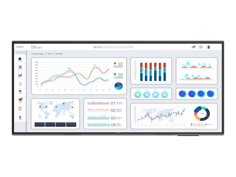 Avocor AVL-1050-D - 267 cm (105") Diagonalklasse L Series LCD-Display mit LED-Hintergrundbeleuchtung - interaktiv - 5K U