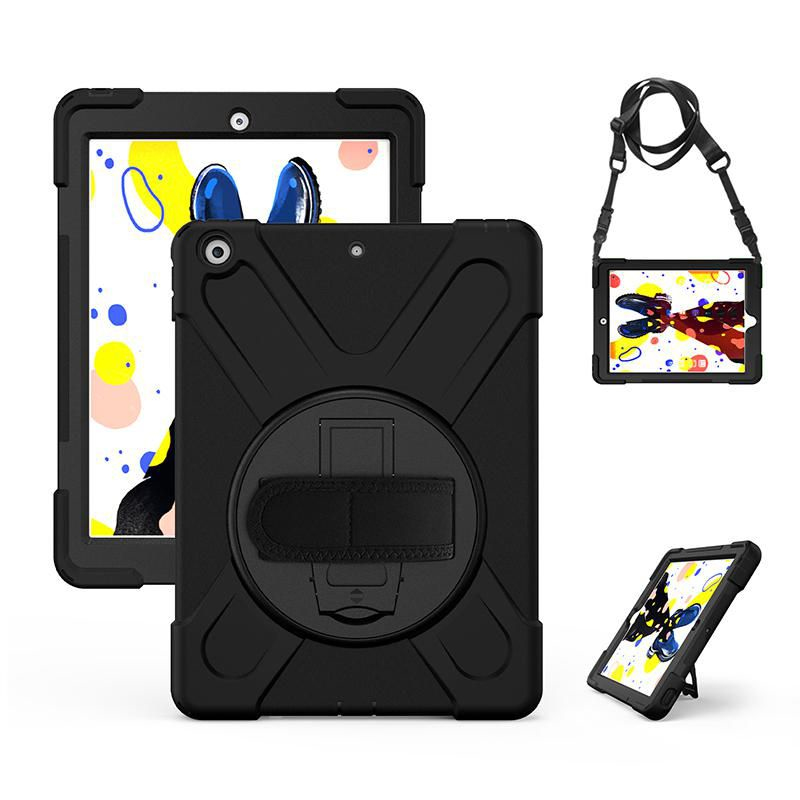 eSTUFF Hintere Abdeckung für Tablet - Polycarbonat, Silikon - Schwarz - 10.2 - für Apple 10.2-inch iPad (9. Generation), Ansicht 2