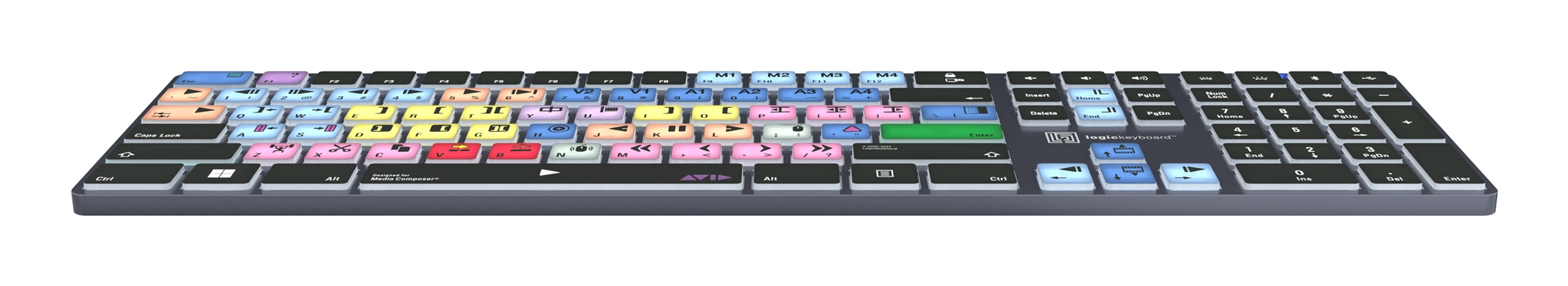 Logickeyboard Avid Media Composer Titan - TL: UK, QWERTY, Ansicht 4