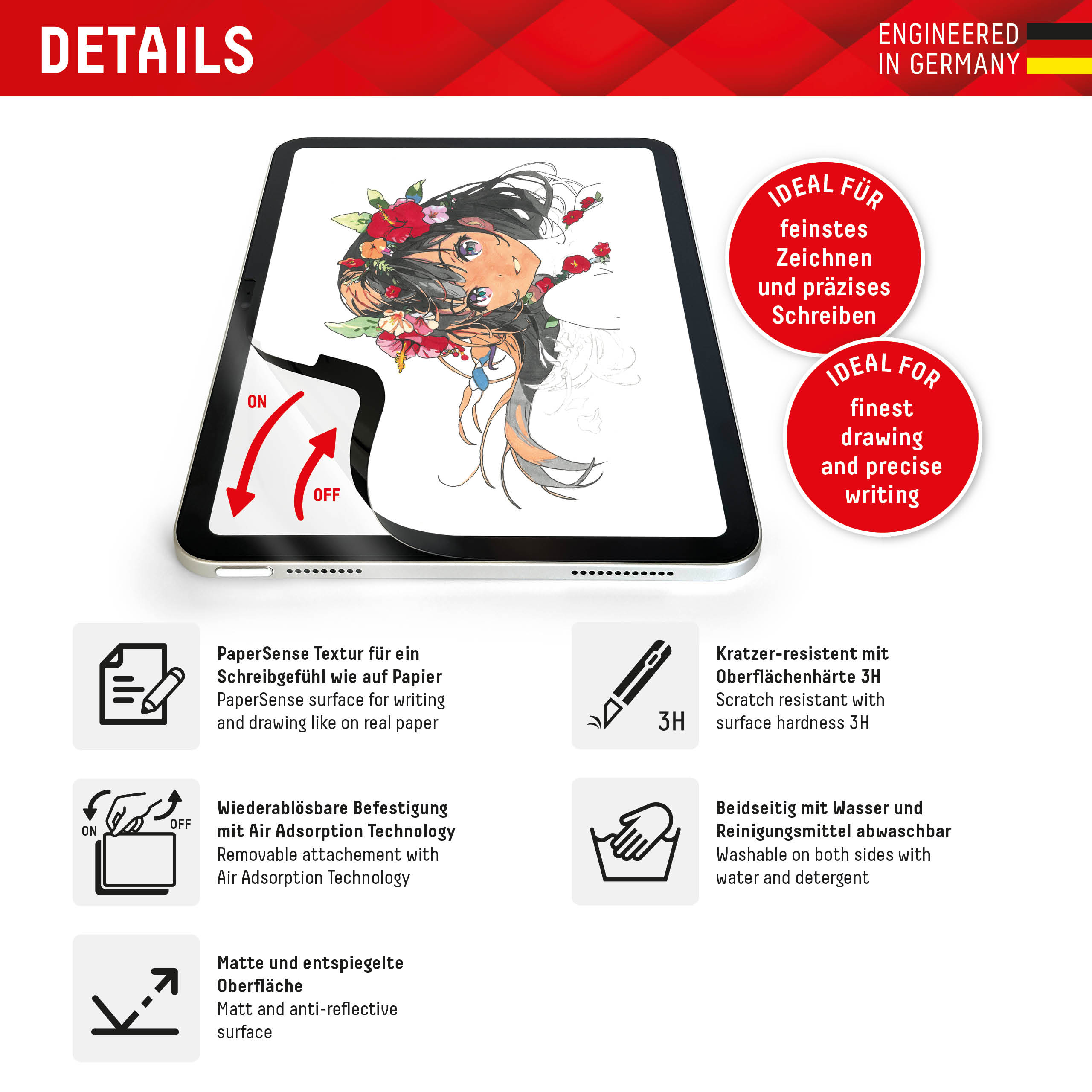 E.V.I. DISPLEX Tablet PaperSense iPad 10.9 10. Gen., Ansicht 2